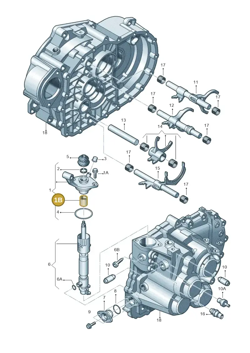 02A311648C — Volkswagen Jetta/Wagon (2002-2006) diagram 194311990, position 1B