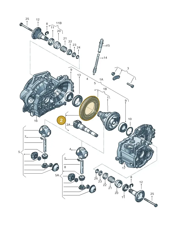 02A409143R — Volkswagen Jetta/Wagon (2002-2006) diagram 148409250, position 2