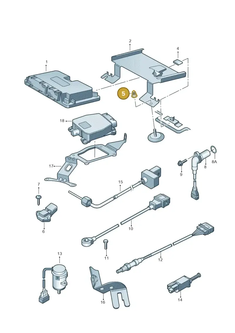 02A911023S — Volkswagen Golf             BR/US (2001-2002) diagram 194906000, position 5