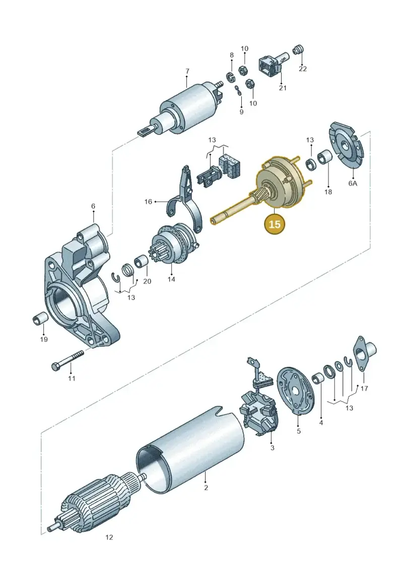 02A911303A — Volkswagen SHARAN/SYNCRO (1995-2000) diagram 084167000, position 15
