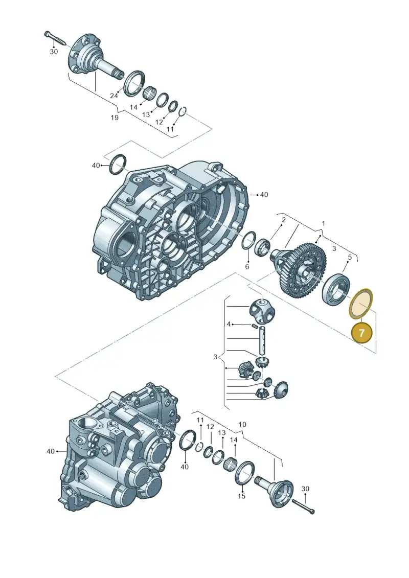 02B409210 — Volkswagen Jetta (2010-2014) diagram 649409300, position 7