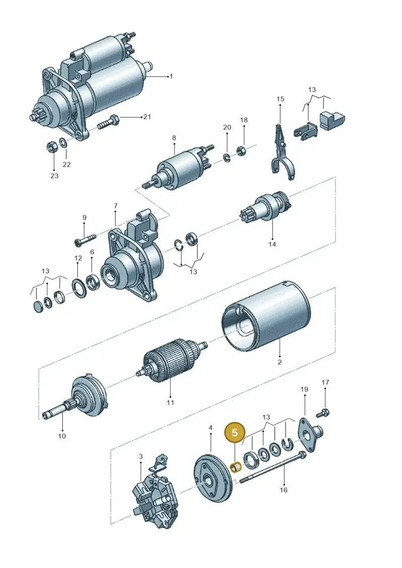 02B911257E — Volkswagen GOL 2P/4P            M.06> (2005-) diagram 347911300, position 5