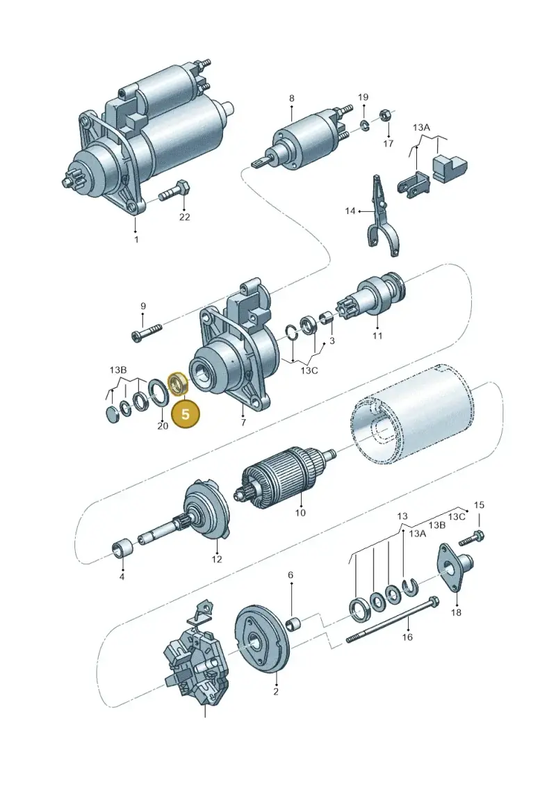 02B911257E — Volkswagen FOX                  M.05> (2005-) diagram 315911000, position 5