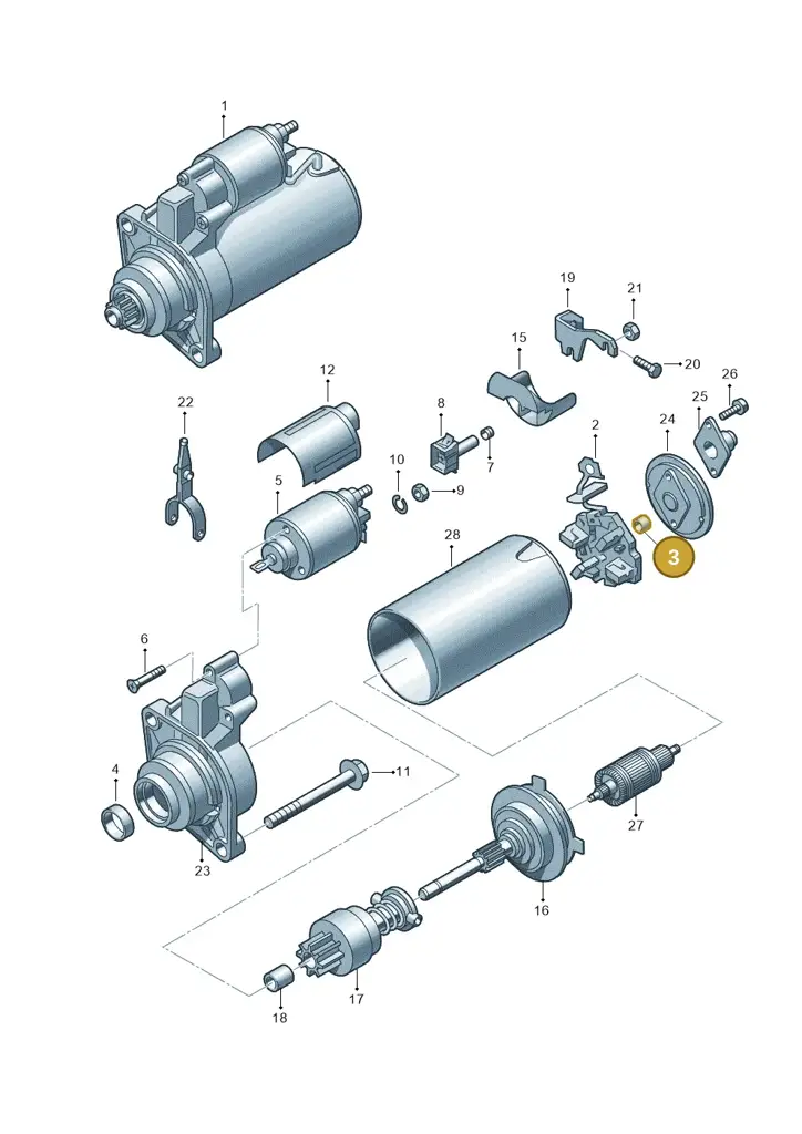 02B911257G — Volkswagen New Beetle 06> (2005-) diagram 176911000, position 3
