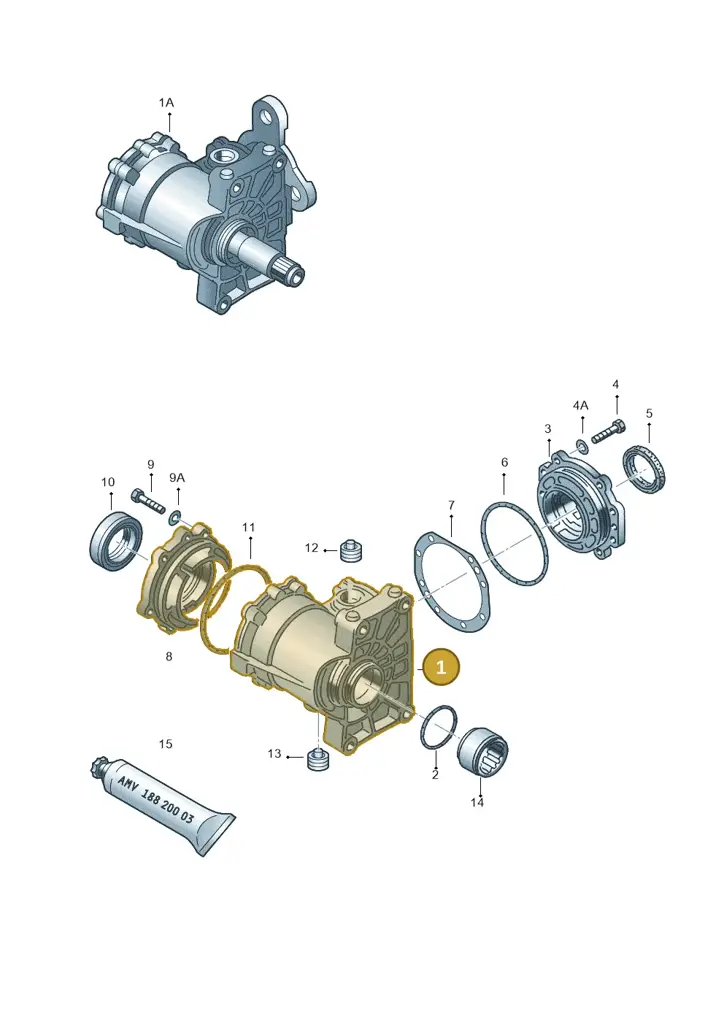 02C409107H — Volkswagen Jetta/Wagon (2002-2006) diagram 194409430, position 1
