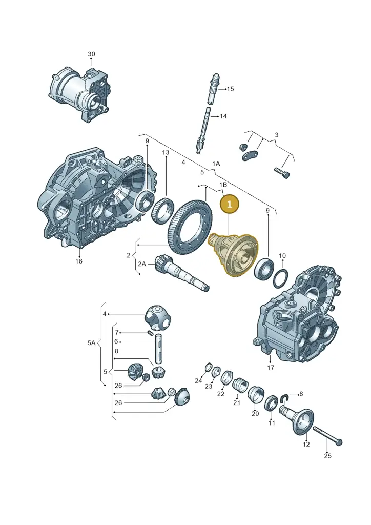 02C409121E — Volkswagen Jetta/Wagon (2002-2006) diagram 143409100, position 1