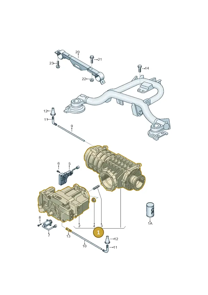02D525010N — Volkswagen SHARAN/4MOTION (2000-2002) diagram 244525100, position 1
