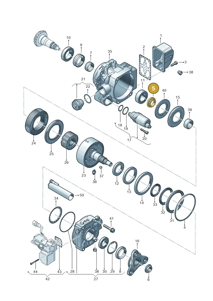 02D525133A — Volkswagen Sharan (2008-2010) diagram 194525150, position 5