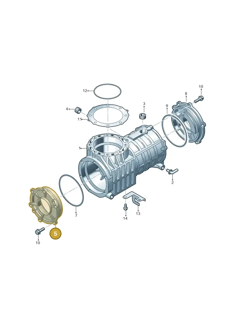 02D525229C — Volkswagen Sharan (2008-2010) diagram 194525110, position 5