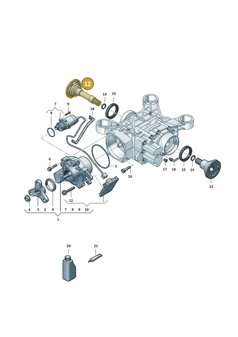 02D525354 — Volkswagen Tiguan 2.0 4Motion (2017-2024) diagram 3h0525100, position 12