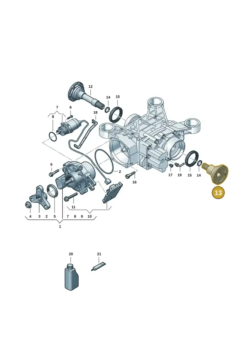 02D525355E — Volkswagen Taos 1.4 (2021-2023) diagram 3h0525100, position 13