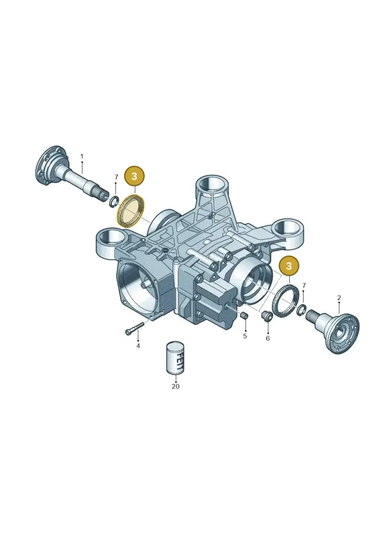 02D525596B — Volkswagen Tiguan 4Motion (2011-2018) diagram 412525120, position 3