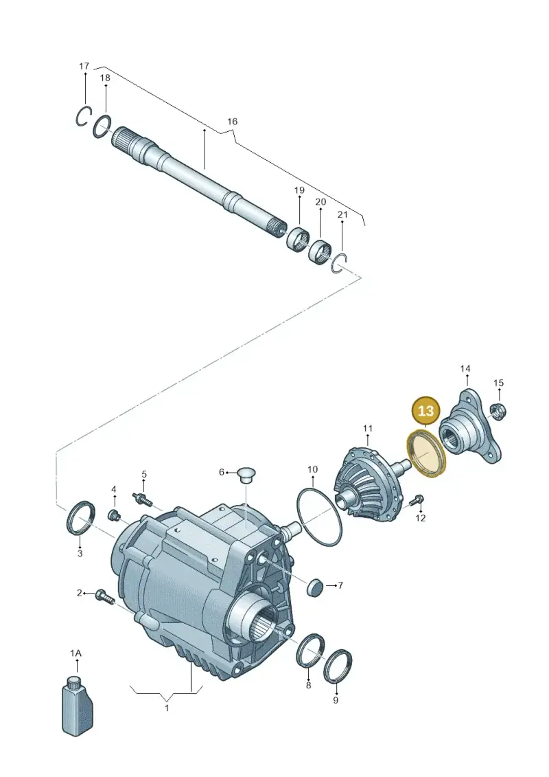 02D525596C — Volkswagen Tiguan 4Motion (2011-2018) diagram 719409400, position 13