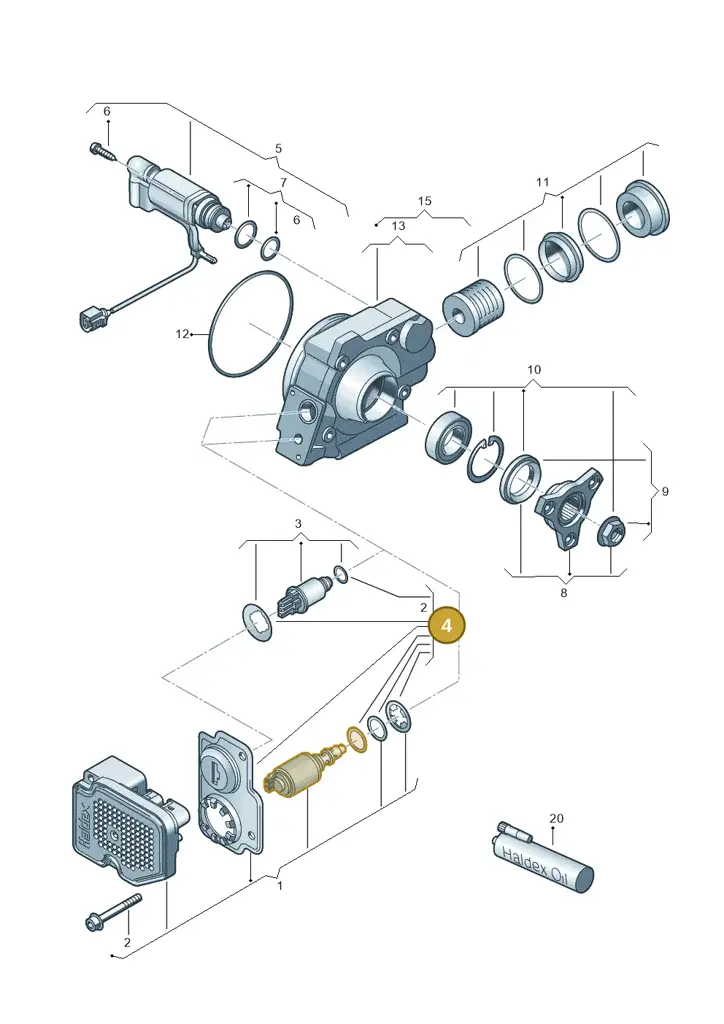 02D598301 — Volkswagen Passat estate (2008-2011) diagram 420525150, position 4
