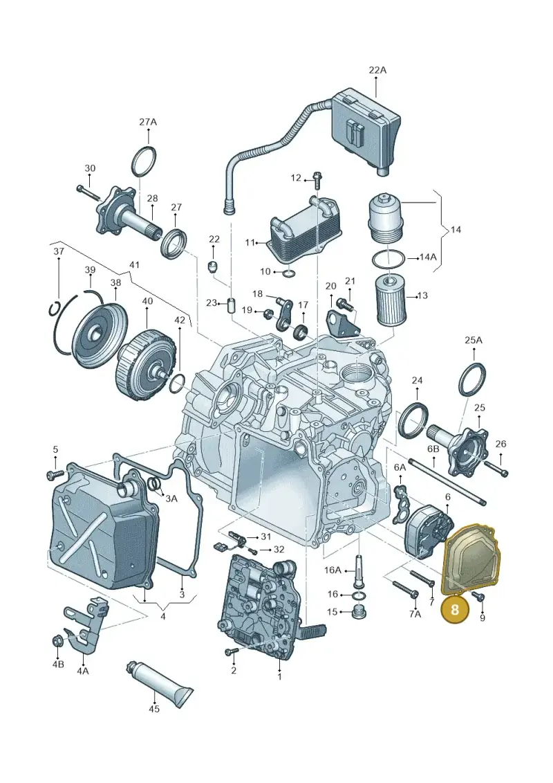 02E315141A — Volkswagen Sharan Blue Motion (2010-2015) diagram 689321500, position 8