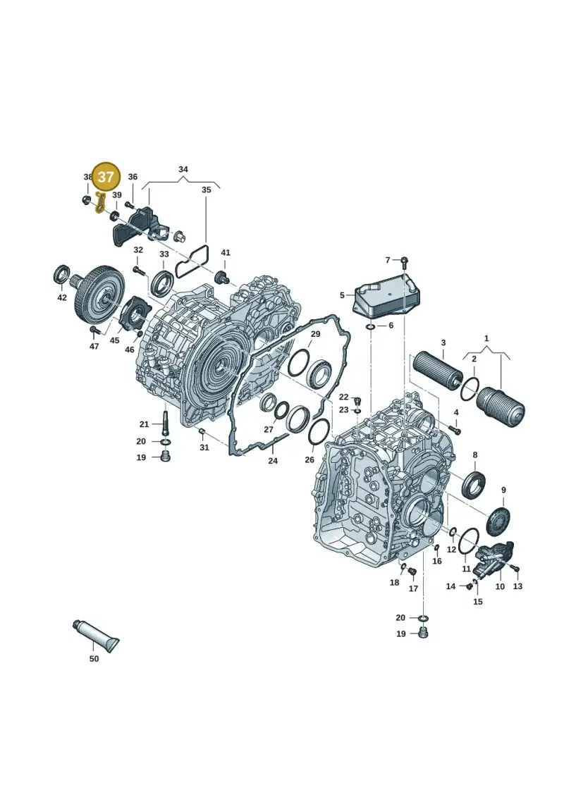 02E321171D — Volkswagen Arteon (2017-2023) diagram 827300703, position 37