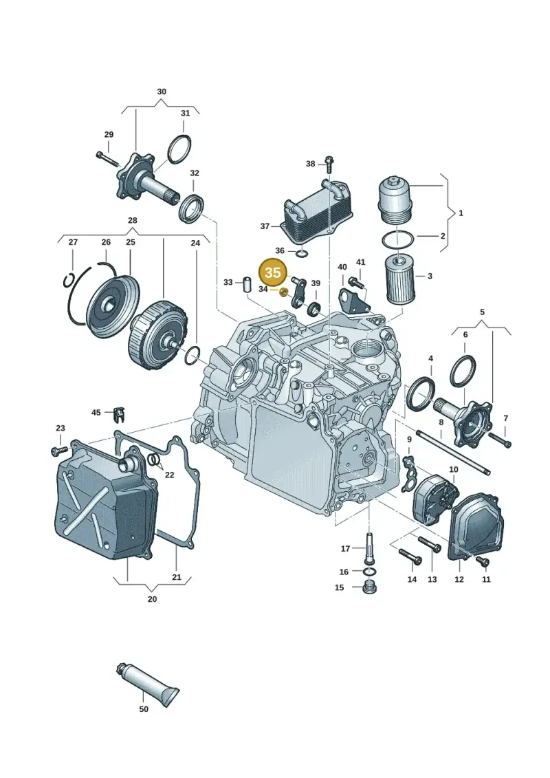 02E321171D — Volkswagen T-Roc BlueMotion (2017-2024) diagram 827355055, position 35
