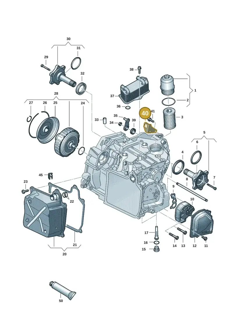 02E321397D — Volkswagen T-Roc BlueMotion (2017-2024) diagram 827355055, position 40