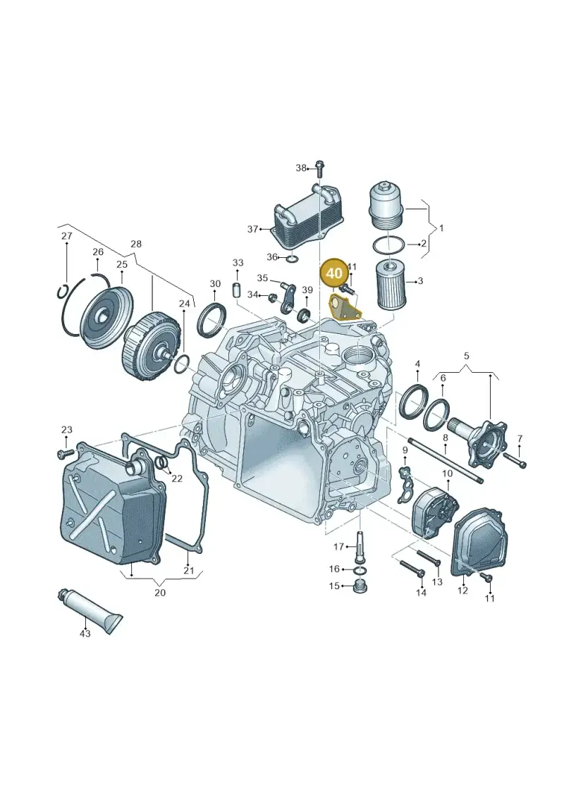 02E321397D — Volkswagen Golf 2.0 (2016-2020) diagram 827360050, position 40