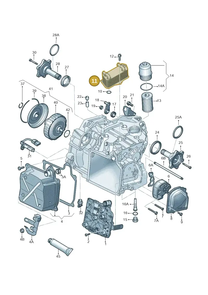 02E409061C — Volkswagen Golf 'R32' n. "USA" (2004-2004) diagram 405321620, position 11