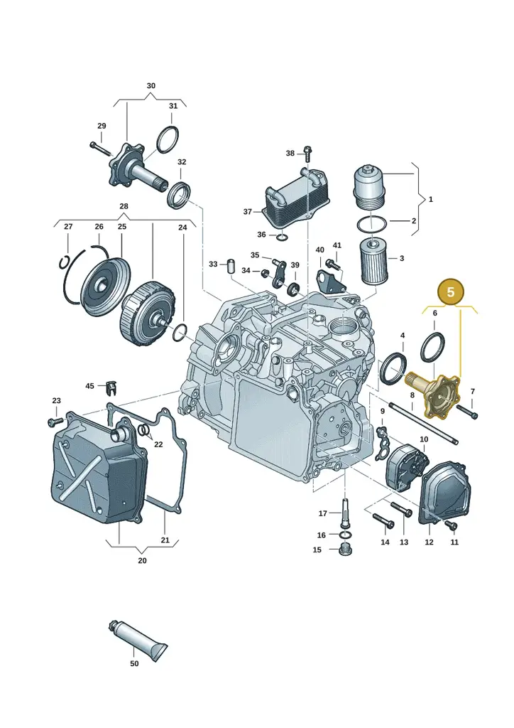 02E409343C — Volkswagen T-Roc BlueMotion (2017-2024) diagram 827355055, position 5
