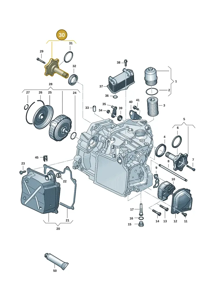 02E409344A — Volkswagen T-Roc BlueMotion (2017-2024) diagram 827355055, position 30