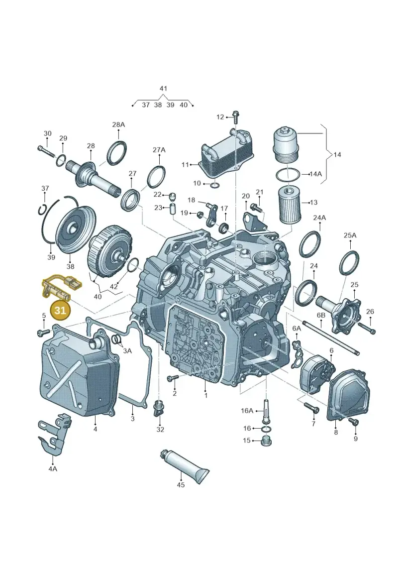 02E927321C — Volkswagen Beetle (2016-2019) diagram 405321600, position 31