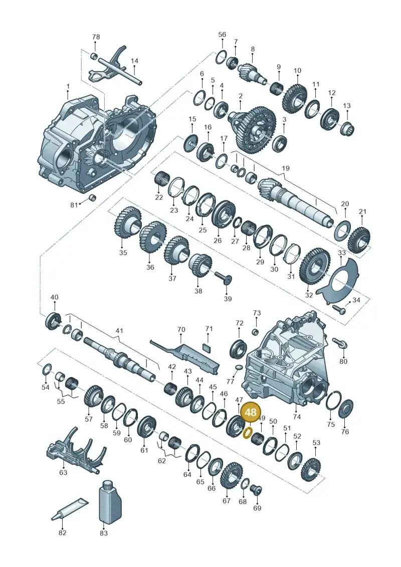 02F311187D — Volkswagen Caddy Maxi Kombi (2020-2024) diagram 5h0311150, position 48