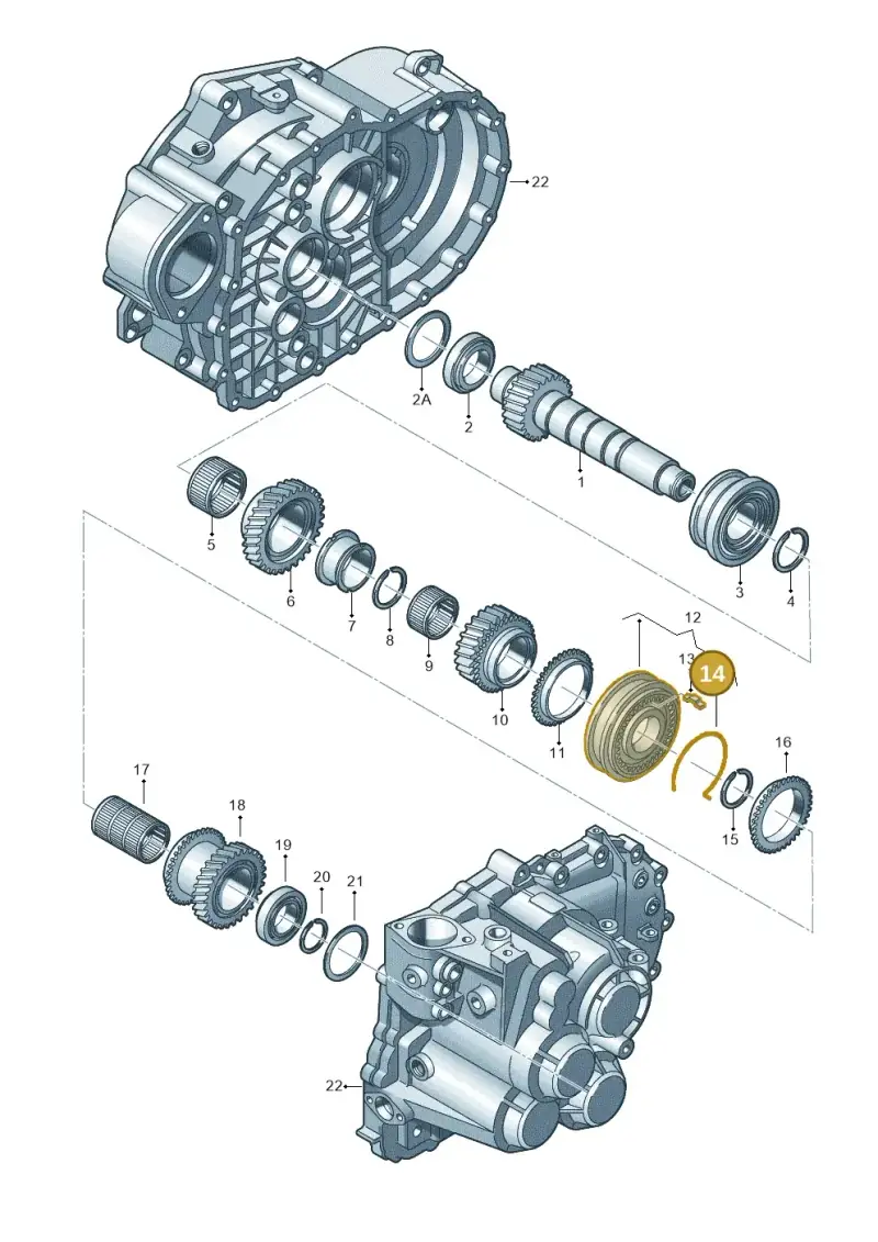 02F311336 — Volkswagen Jetta/Wagon (2002-2006) diagram 194311590, position 14