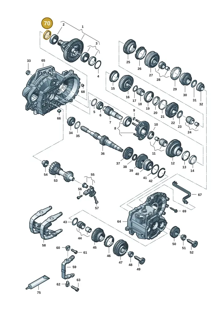 02G409208 — Volkswagen Transport. multivan (2019-2024) diagram 7ep300806, position 70