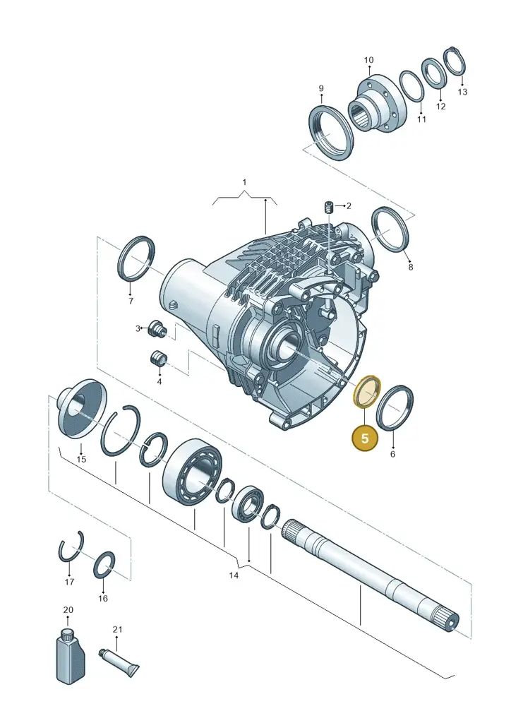 02H409529B — Volkswagen Transport. multivan (2019-2024) diagram 806409000, position 5