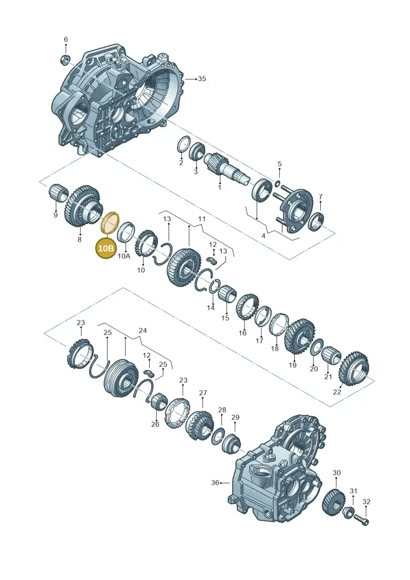 02J311277A — Volkswagen CADDY-KOMBI/KASTENW.   06> (2005-) diagram 201311380, position 10B