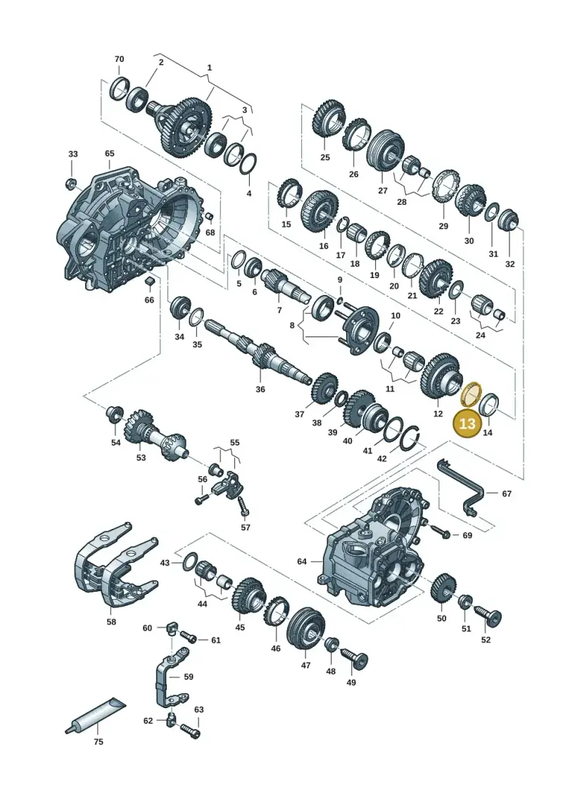 02J311277A — Volkswagen Transport. multivan (2019-2024) diagram 7ep300806, position 13
