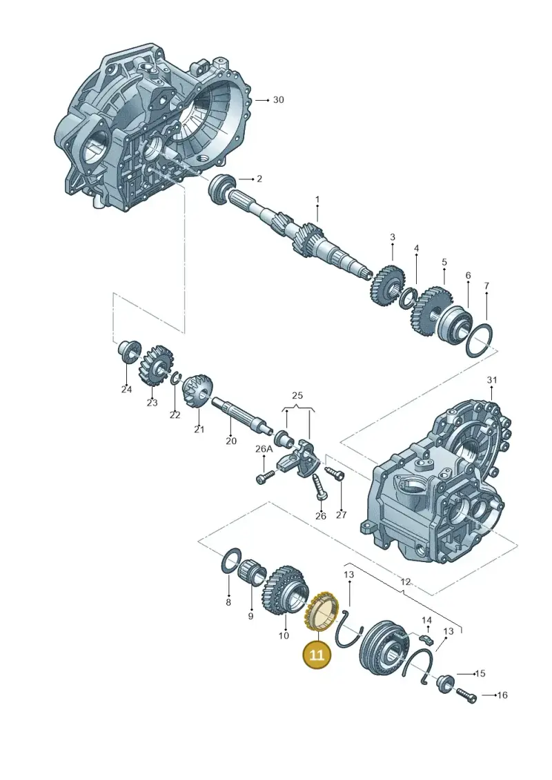 02J311295C — Volkswagen New beetle (2011-2016) diagram 420311390, position 11