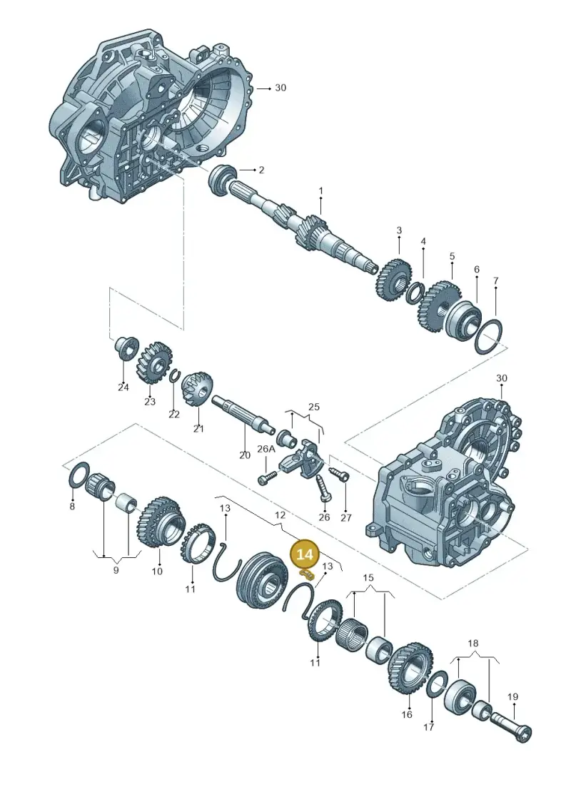 02J311306 — Volkswagen TOURAN (2006-) diagram 409311410, position 14
