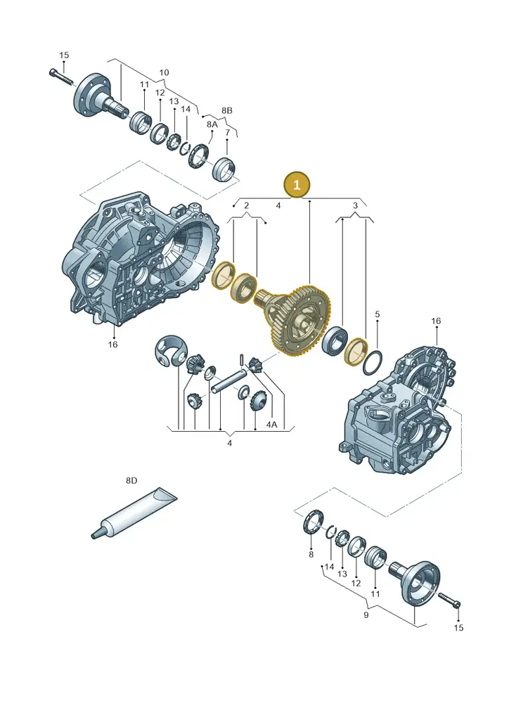 02J409021AQ — Volkswagen Jetta variant (2009-2014) diagram 420409200, position 1