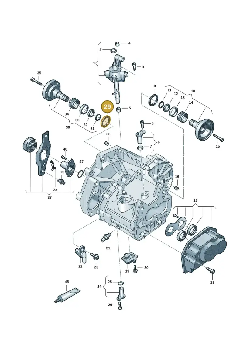 02J409189E — Volkswagen Taigo (2021-2024) diagram 2f0301120, position 29