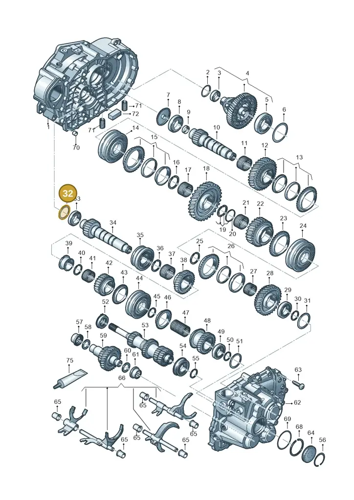 02K409210 — Volkswagen Caddy Maxi Kombi (2020-2024) diagram 813300552, position 32