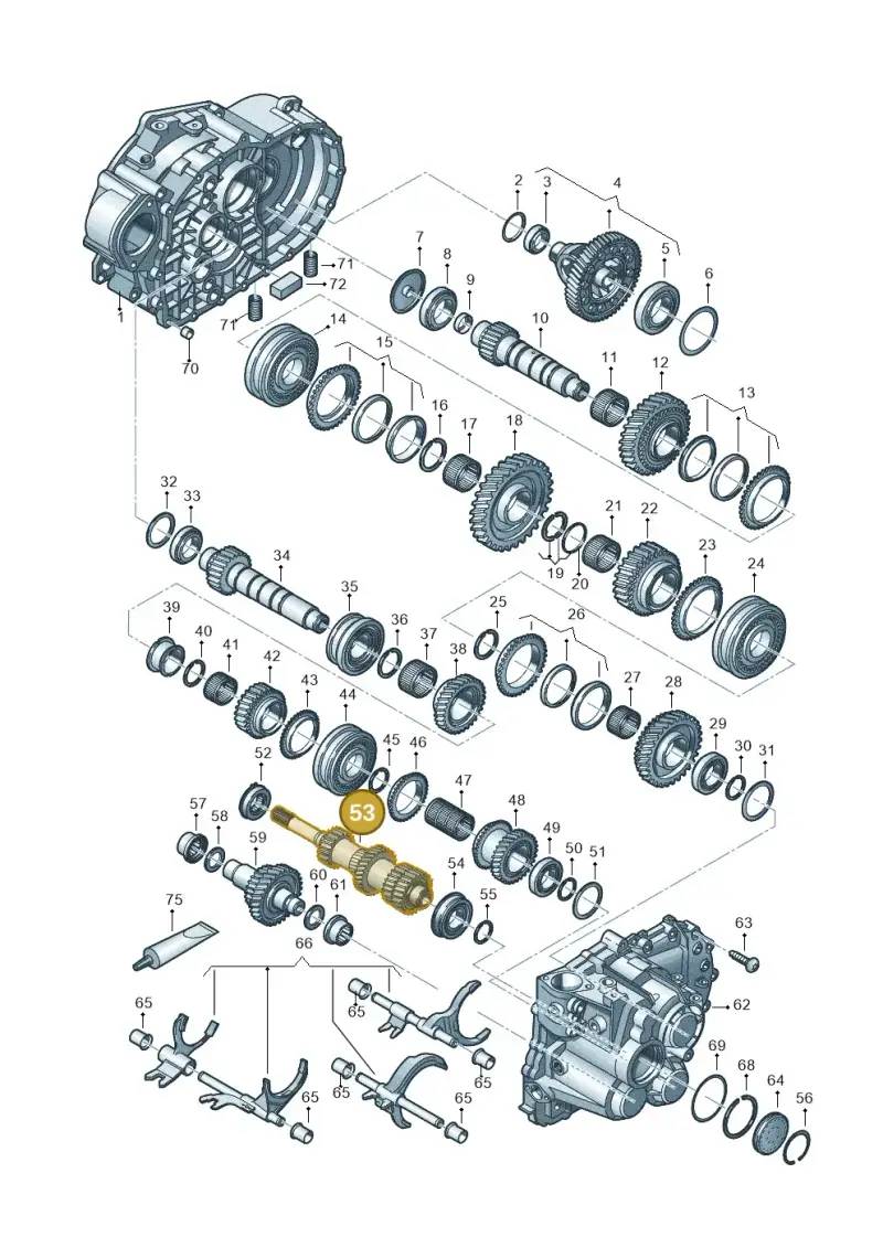 02M311101EA — Volkswagen Caddy Maxi Kombi (2020-2024) diagram 813300552, position 53