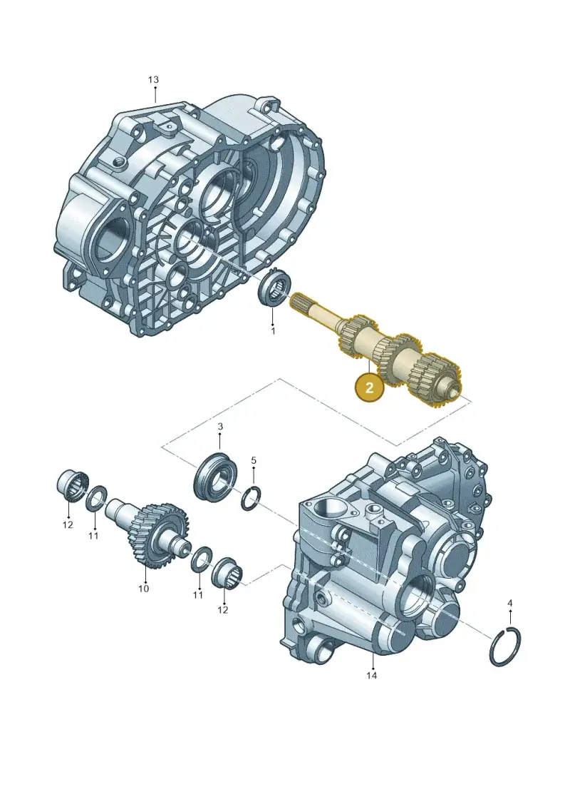02M311101EC — Volkswagen Golf Estate (2013-2017) diagram 868311420, position 2