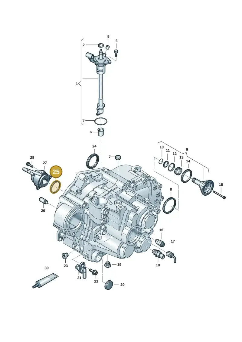 02M311113A — Volkswagen Caddy Maxi Kombi (2020-2024) diagram 2ka300570, position 25
