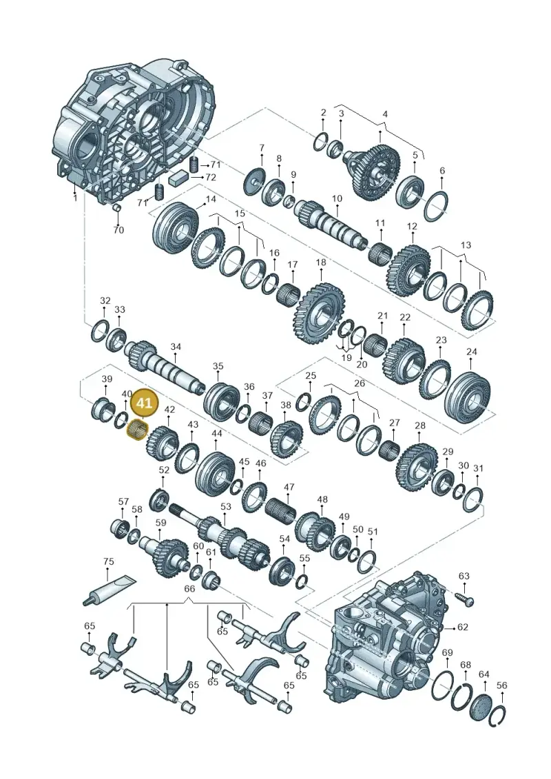 02M311116 — Volkswagen Caddy Maxi Kombi (2020-2024) diagram 813300552, position 41