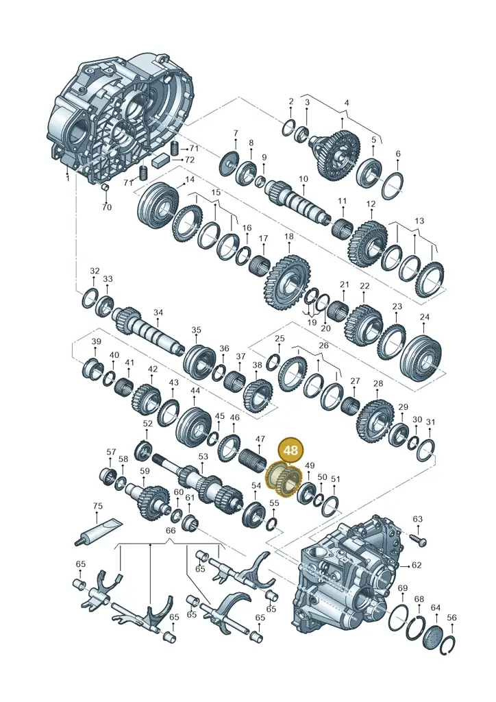 02M311159BJ — Volkswagen Caddy Maxi Kombi (2020-2024) diagram 813300552, position 48