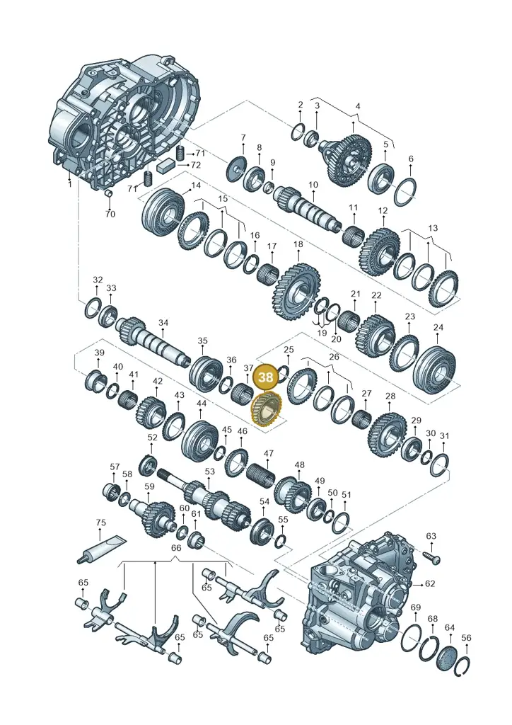 02M311215A — Volkswagen Caddy Maxi Kombi (2020-2024) diagram 813300552, position 38
