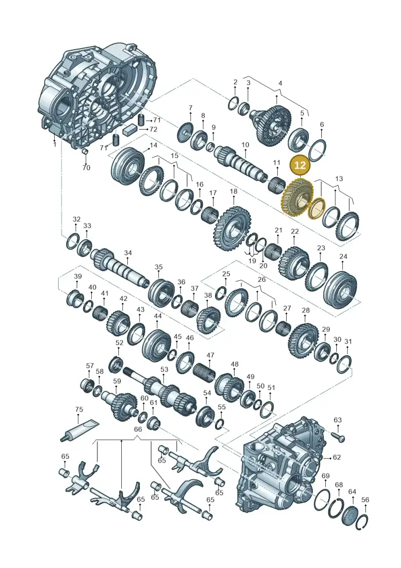 02M311261AS — Volkswagen Caddy Maxi Kombi (2020-2024) diagram 813300552, position 12