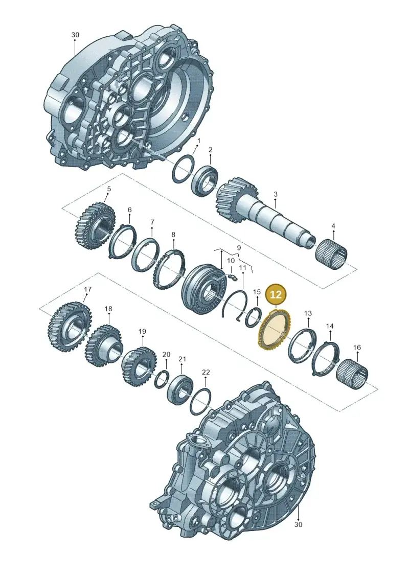 02M311269G — Volkswagen Transp. caravelle (2009-2011) diagram 410311270, position 12