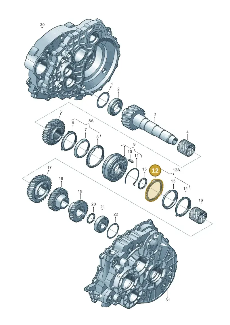 02M311269G — Volkswagen Tiguan 4Motion (2011-2018) diagram 731311270, position 12