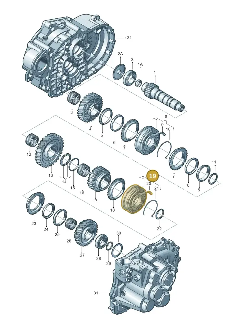 02M311301E — Volkswagen New beetle (2011-2016) diagram 194311580, position 19