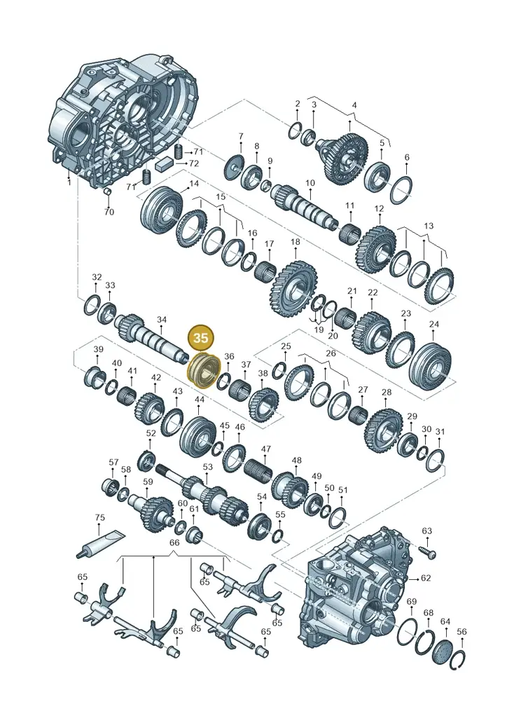 02M311759E — Volkswagen Caddy Maxi Kombi (2020-2024) diagram 813300552, position 35
