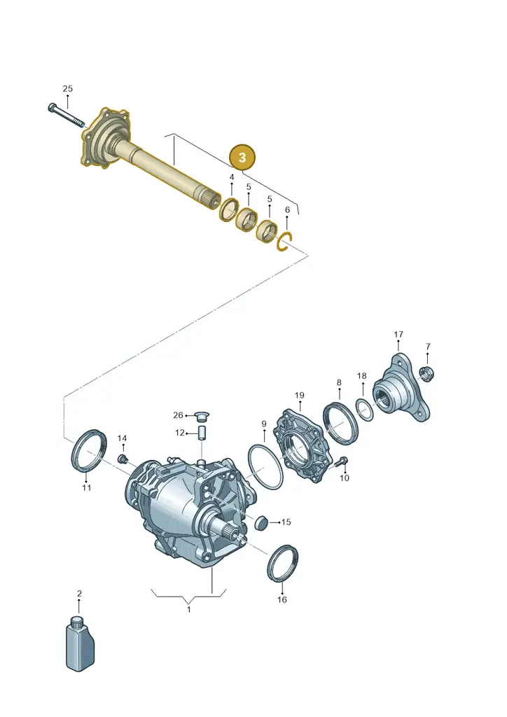 02M409351A — Volkswagen Caddy Maxi Kombi (2020-2024) diagram 884409103, position 3
